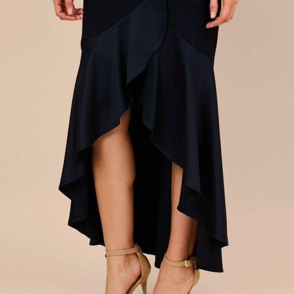 NWT Adrianna Papell Button Trim Hi Lo Dress - Picture 5 of 15